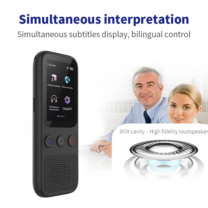 Language Translator Offline Voice Translation WiFi Portable Translator Device for Travel Business