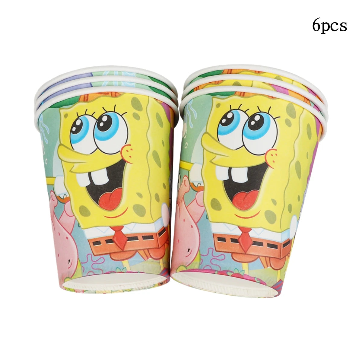 Cartoon SpongeBob Theme Birthday Party Balloon Disposable Tableware Mask Flag Candy Box Backpack Baby Shower party supplies