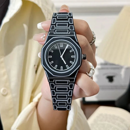 Men's and women's casual, simple and fashionable silicone strap, quartz watch