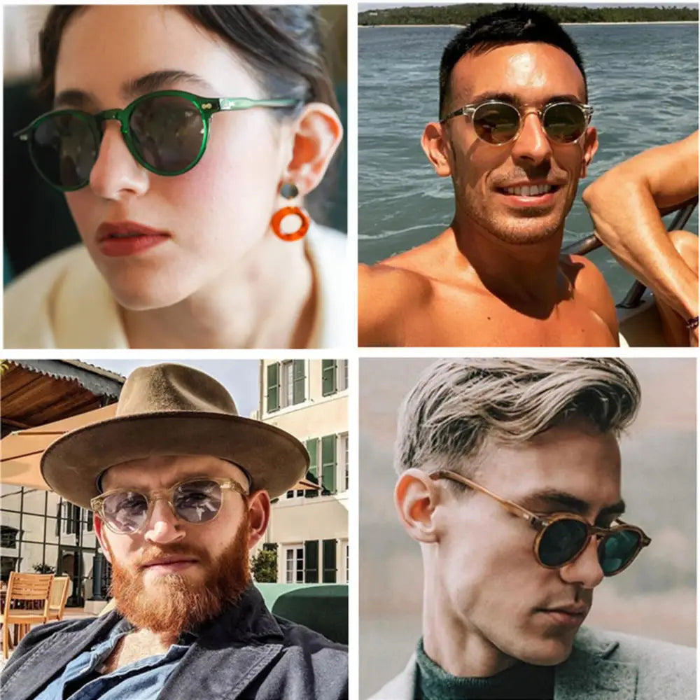 2026 Polarized Sunglasses Men Women Brand Designer Retro Round Sun Glasses Vintage Male Female Goggles UV400 Oculos Gafas De Sol