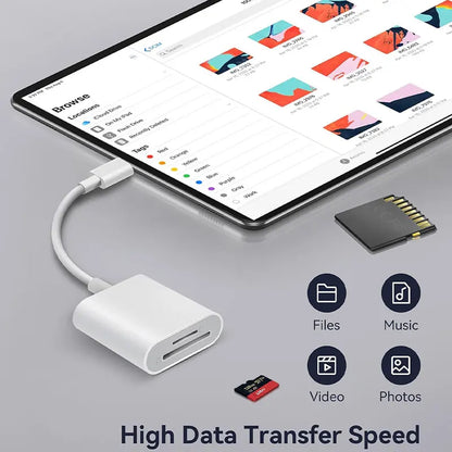 2in1 USB-C Card Reader USB C To SD Card OTG SD/TF Memory Converter Multifunctional Data