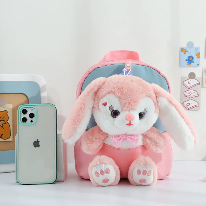 Plush Rabbit Backpack Kids School Bag Cute Cartoon Back To School September