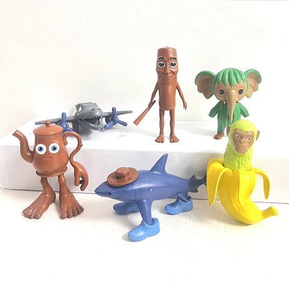 Brainrot Tung Sahur Figure Toy Tralalero Tralala Figures Bombardino Crocodilo Shimpanzini Bananini Toys