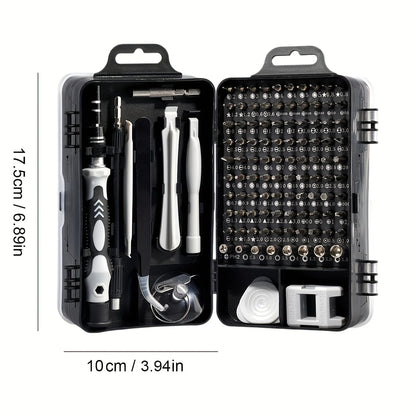 115-in-1 Magnetic Screwdriver Set, High Hardness Multifunctional Repair Tool Kit with Special-Shaped Bits for Phone/PC