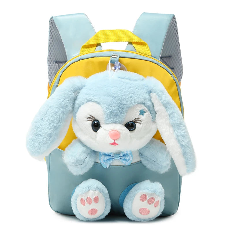 Plush Rabbit Backpack Kids School Bag Cute Cartoon Back To School September