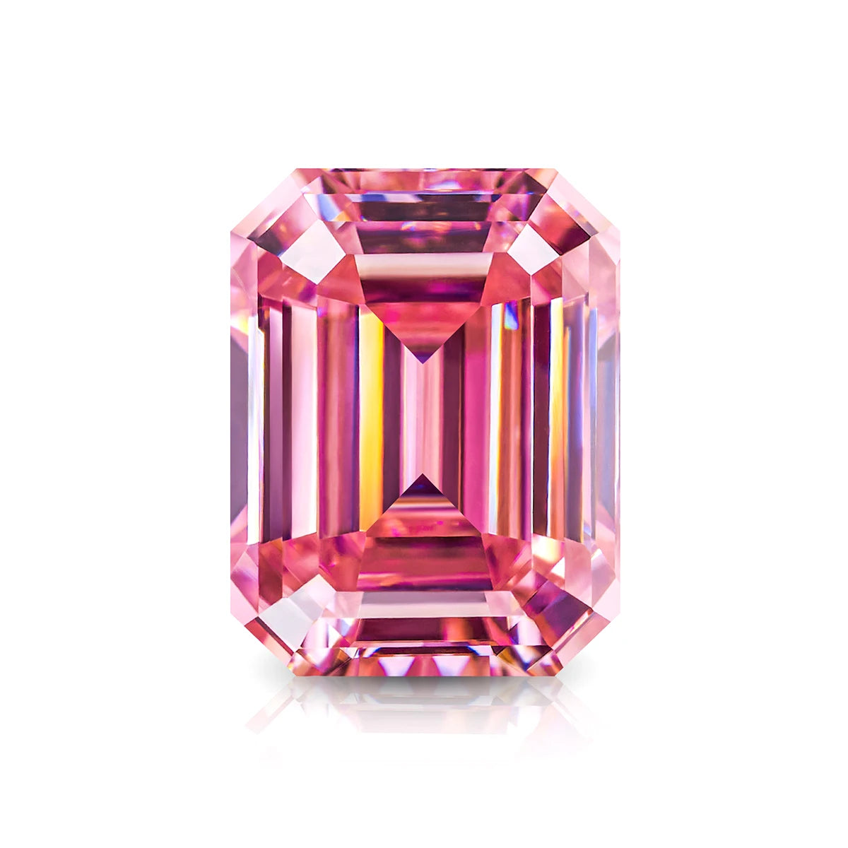 Pink Moissainte Diamond Stone 0.5ct-3ct D Color Gemstone Loose Gemstones Passed Diamond Tester GRA Certificate Ring Material