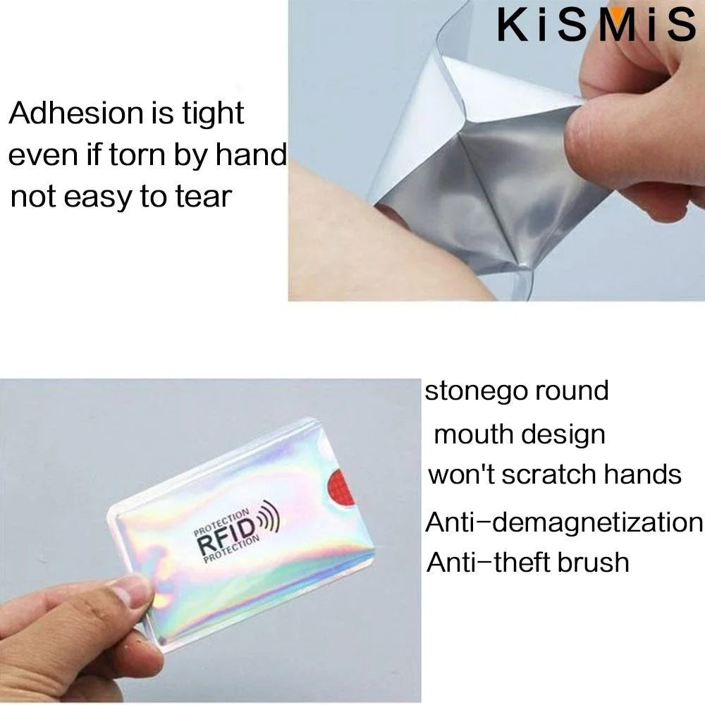 5X Ultrathin Anti Rfid Wallet Blocking Reader Lock Bank Card Holder Credit Card Protection