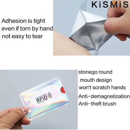 5X Ultrathin Anti Rfid Wallet Blocking Reader Lock Bank Card Holder Credit Card Protection