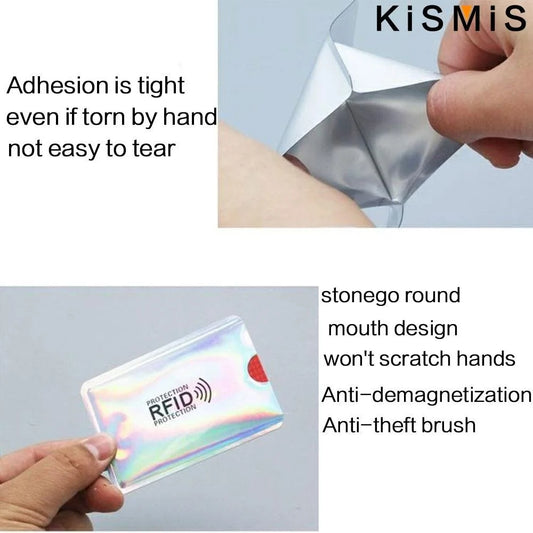5X Ultrathin Anti Rfid Wallet Blocking Reader Lock Bank Card Holder Credit Card Protection