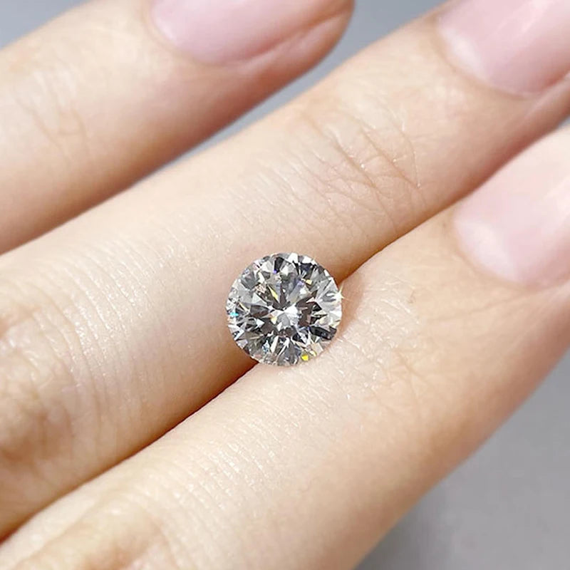 Lab Diamond 0.48ct Round 5mm HPHT No Certificate D/F Color VVS1 Gem