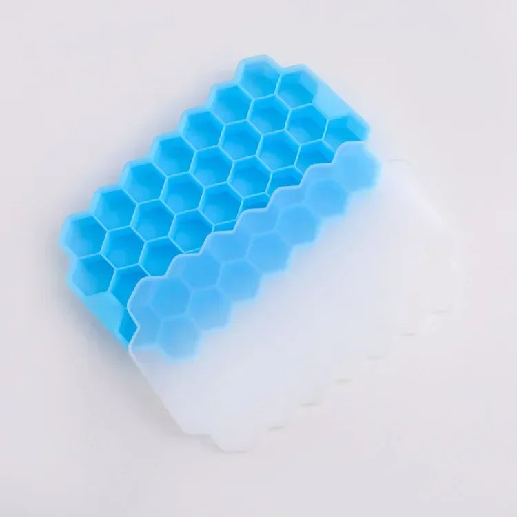 Food Grade Honeycomb Silicone Ice Tray Easy Release Ice Cube Film Reusable Freezer Mould Household Kitchen Drink Frozen Making