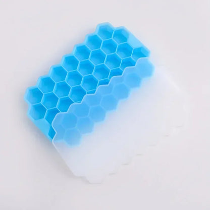 Food Grade Honeycomb Silicone Ice Tray Easy Release Ice Cube Film Reusable Freezer Mould Household Kitchen Drink Frozen Making