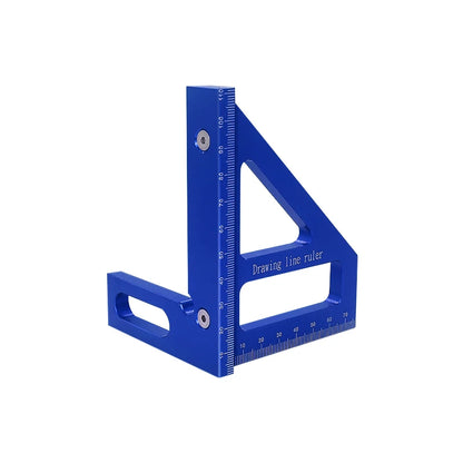 Wood Square Protractor Aluminum Miter Triangle Ruler Measuring Tool