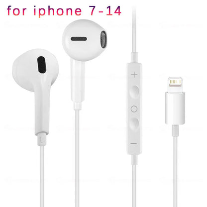 Earphones Type-C Earbuds Apple Lightning Headphones Iphone Samsung
