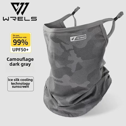 Anti-UV Cycling Mask Sunscreen Face Cover Breathable Ice Silk Face Scarf Men Women Outdoor Sports Fishing Hiking Cooling Mask