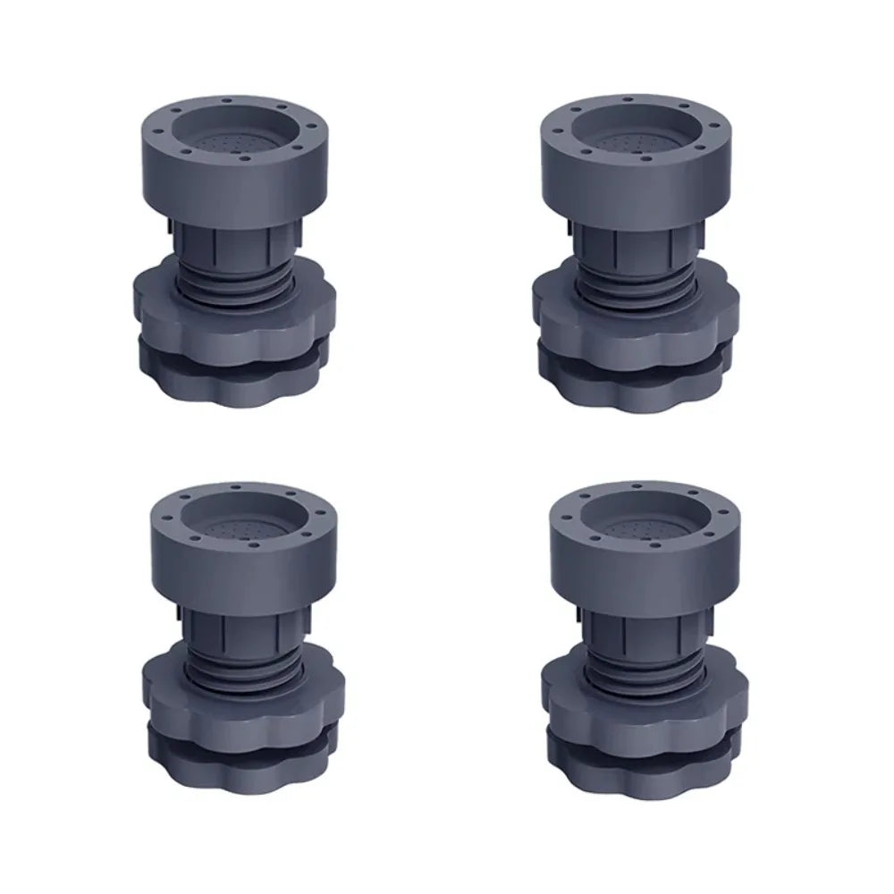 4pc Universal Adjustable Height Washing Machine Foot Pads Silent Skid Raiser Mat Washing Machine Support Dampers Stand Furniture