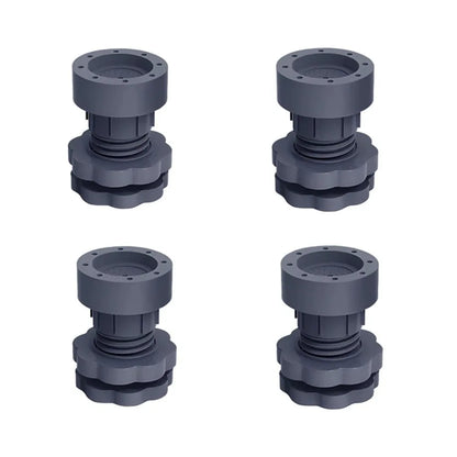 4pc Universal Adjustable Height Washing Machine Foot Pads Silent Skid Raiser Mat Washing Machine Support Dampers Stand Furniture