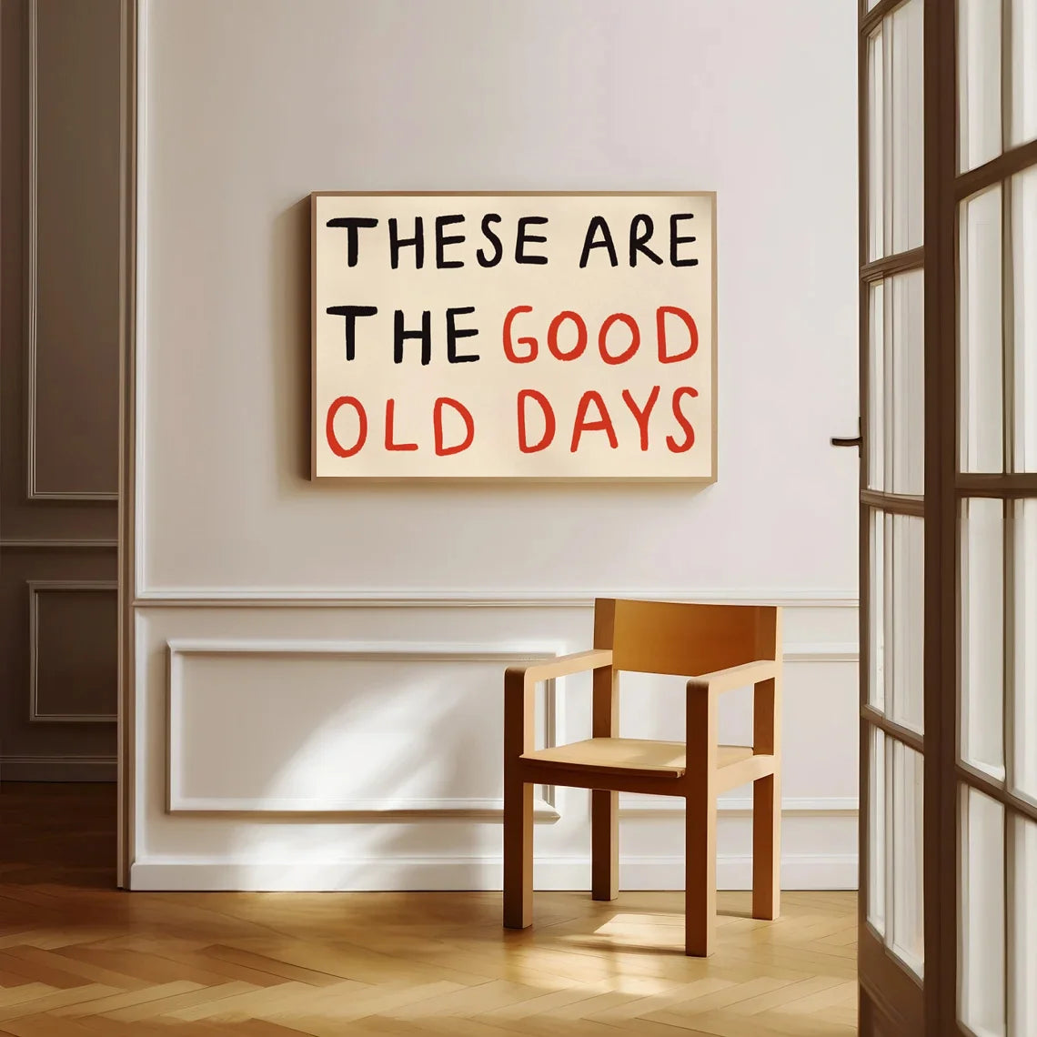 COOL PEOPLE LIVE HERE Text Poster Decor Canvas Home Decor
