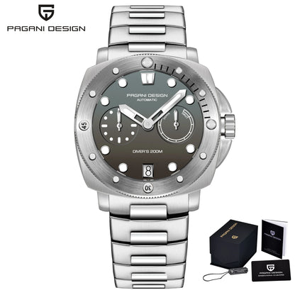 PAGANI Automatic Mechanical Watch Diver 200M Waterproof Sapphire