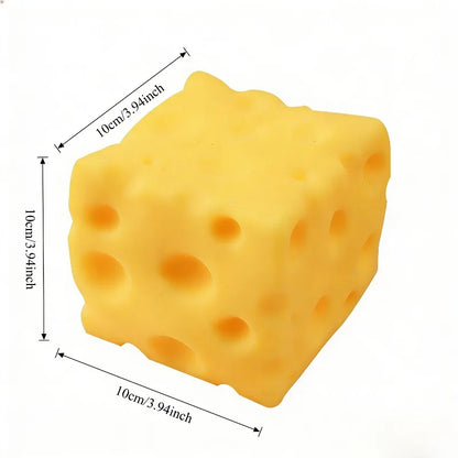 Giant Cheese Squeeze Toy Extra Large Size Cheese Squishy Fidget Toys Slow Rebound Shapeable Venting Ball for Adults Gifts
