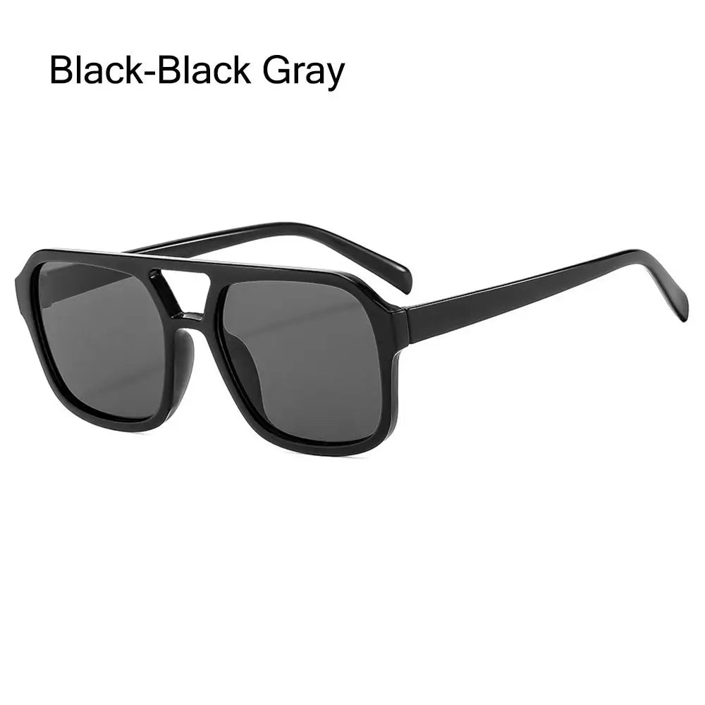 Round Sunglasses Men Punk Double Color Shades UV400 Retro Rivets Decoration Women Trending Sun Glasses Clear Lens Frame