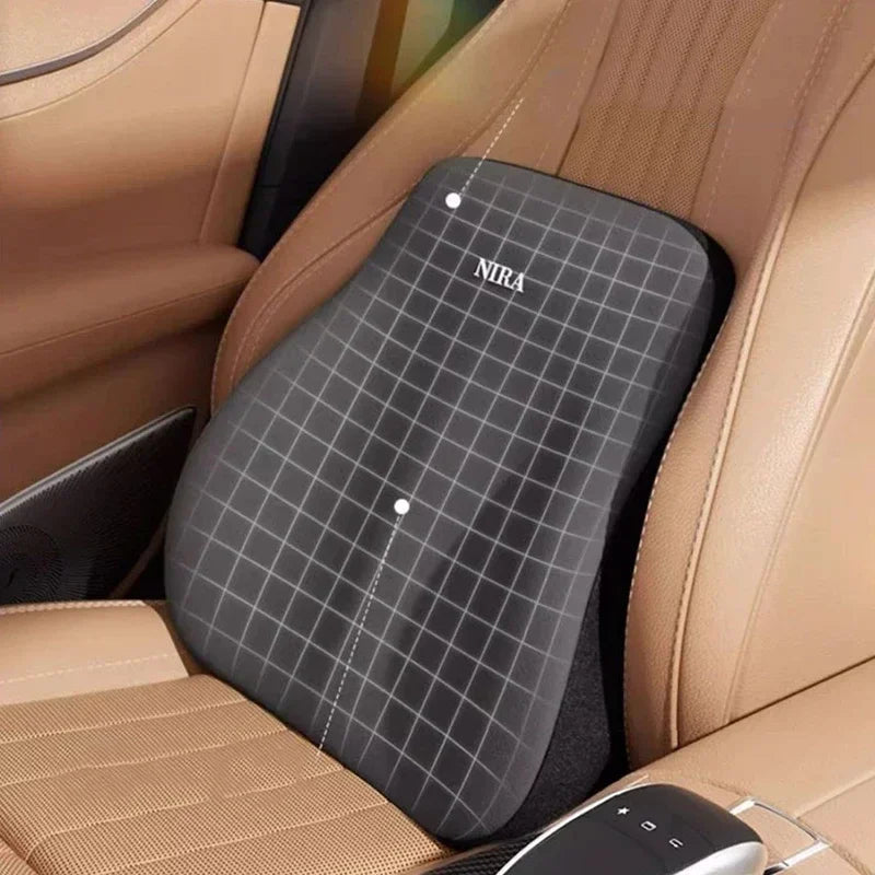Memory Foam Car Headrest & Lumbar Support Cushion – Universal Neck & Back Comfort Pillow