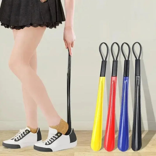 1pc Long Plastic Shoe Horns Spoons Wearing Shoe