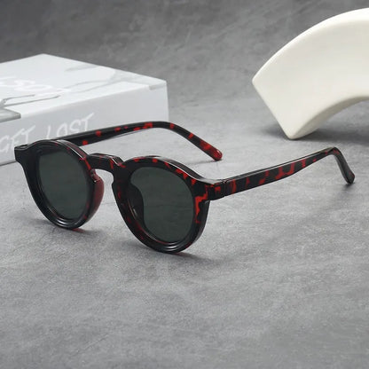 Small Frame Round Frame Uv Sunglasses Retro Sunglasses Cross-Border Sunglasses For Men'S Fashion Travel Accessory Outdoor Use