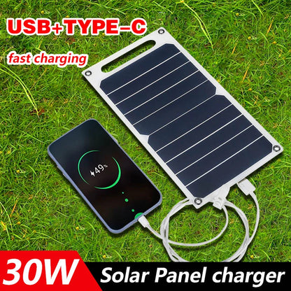 New Solar Panel 30W Mobile Phone Power Supply 6.8V