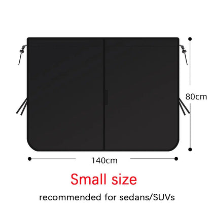 Car Privacy Sunshade Curtain Isolation Window Shade Privacy Travel Nap Night Car Camping Detachable Simple Curtain Polyester
