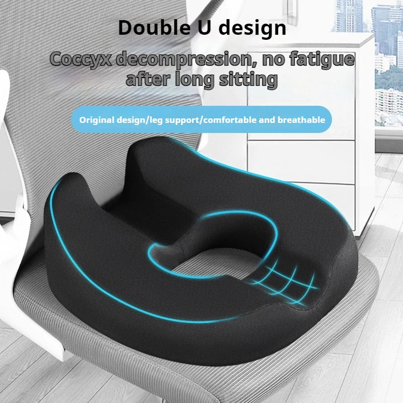 Office Seat Cushion for Hemorrhoids-Long Hours Comfort Breathable Hollow Design Beautiful Butt Lumbar & Tailbone Support Toilet