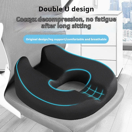 Office Seat Cushion for Hemorrhoids-Long Hours Comfort Breathable Hollow Design Beautiful Butt Lumbar & Tailbone Support Toilet