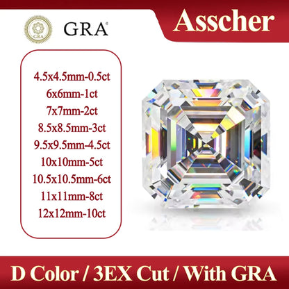 Special Cut Star / Octagon / Hexagon / Four Leaf / Asoka D Certified GRA Moissanite Loose Stones Moissanite Diamond For Jewelry