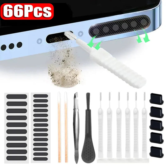 66PCS iPhone Dust Removal Cleaner Tool Kit Set