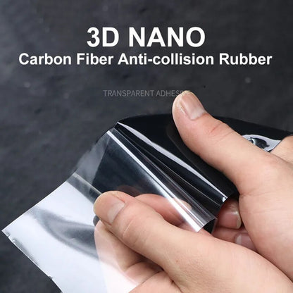 3D Carbon Fiber Sticker Car Anti Scratch Waterproof Black