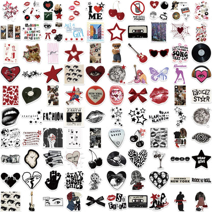 10/50/100/150pcs Downtown Y2K Girls Aesthetics Retro Graffiti Stickers Phone Guitar Laptop Suitcase Waterproof Sticker Kids Toy