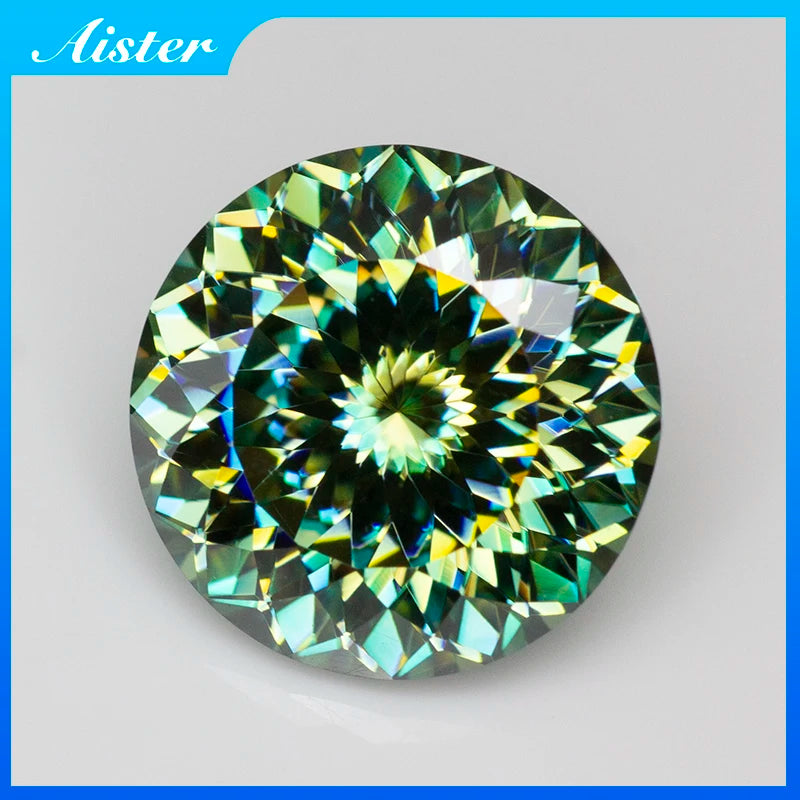 New Colors Round100 Faceted Cut Moissanite Loose Stone Diamond Russian Bird Nest Cut Moissanite Gemstone with GRA Certificate
