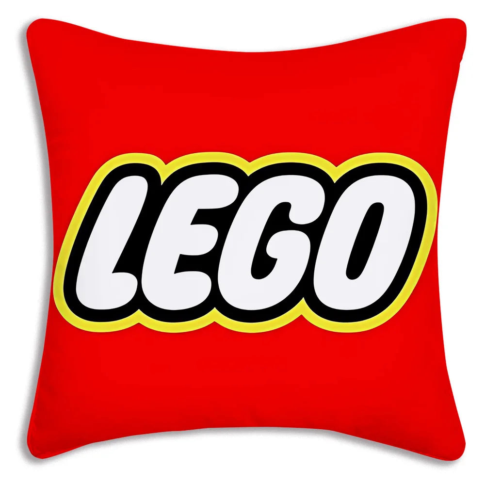 Cool For Legos Game Pillow Covers Cartoon Sofa Decorative Home Double-sided Printing Short Plush Cute Cushion Cover
