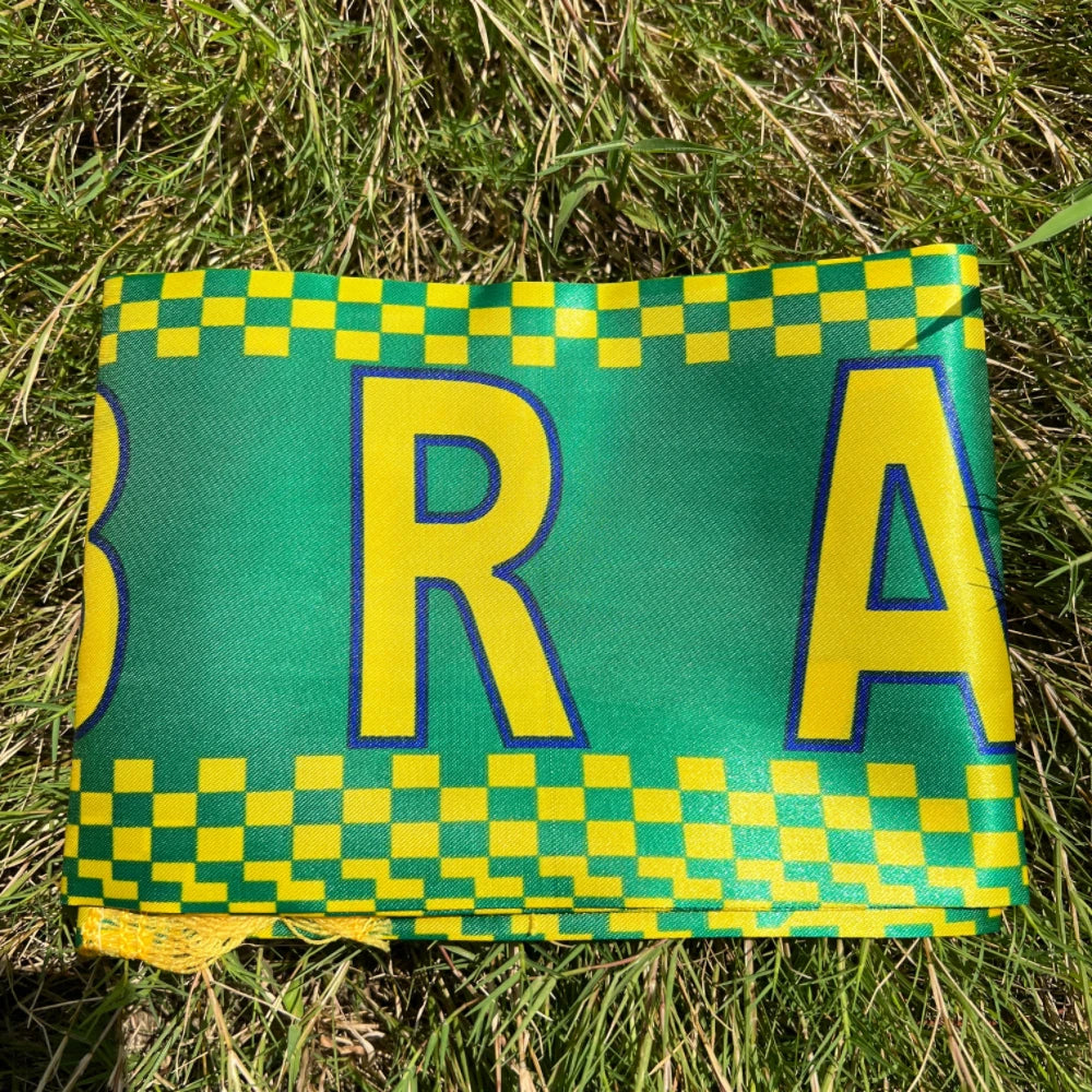Brazil flag scarfs14x130cm Brazil flag scarf Presidential Election
