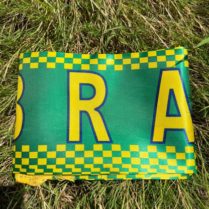 Brazil flag scarfs14x130cm Brazil flag scarf Presidential Election