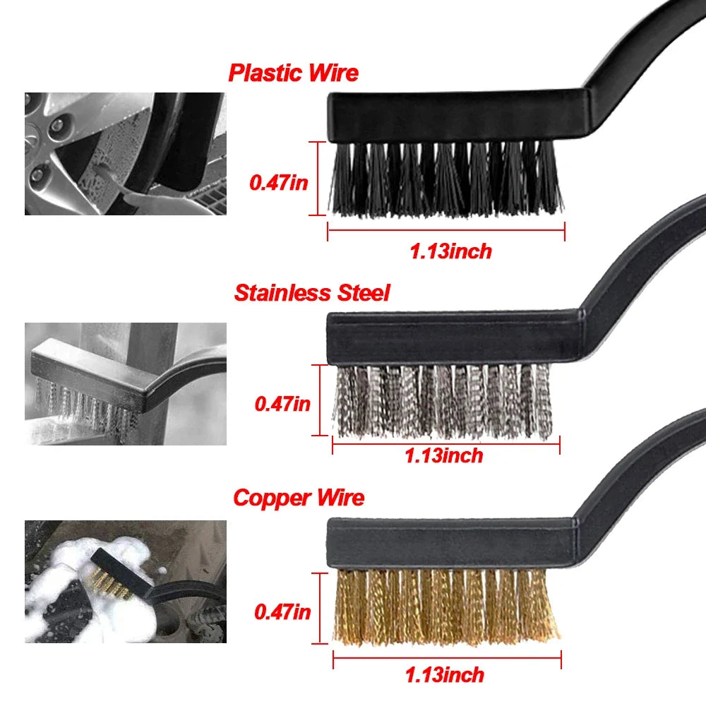 Car Cleaning Kit Scrubber Drill Detailing Brush Set Air Conditioner Vents Towel Car