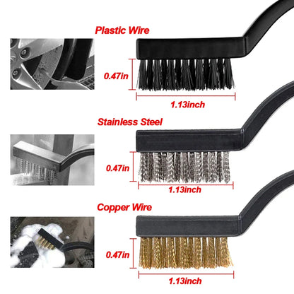 Car Cleaning Kit Scrubber Drill Detailing Brush Set Air Conditioner Vents Towel Car