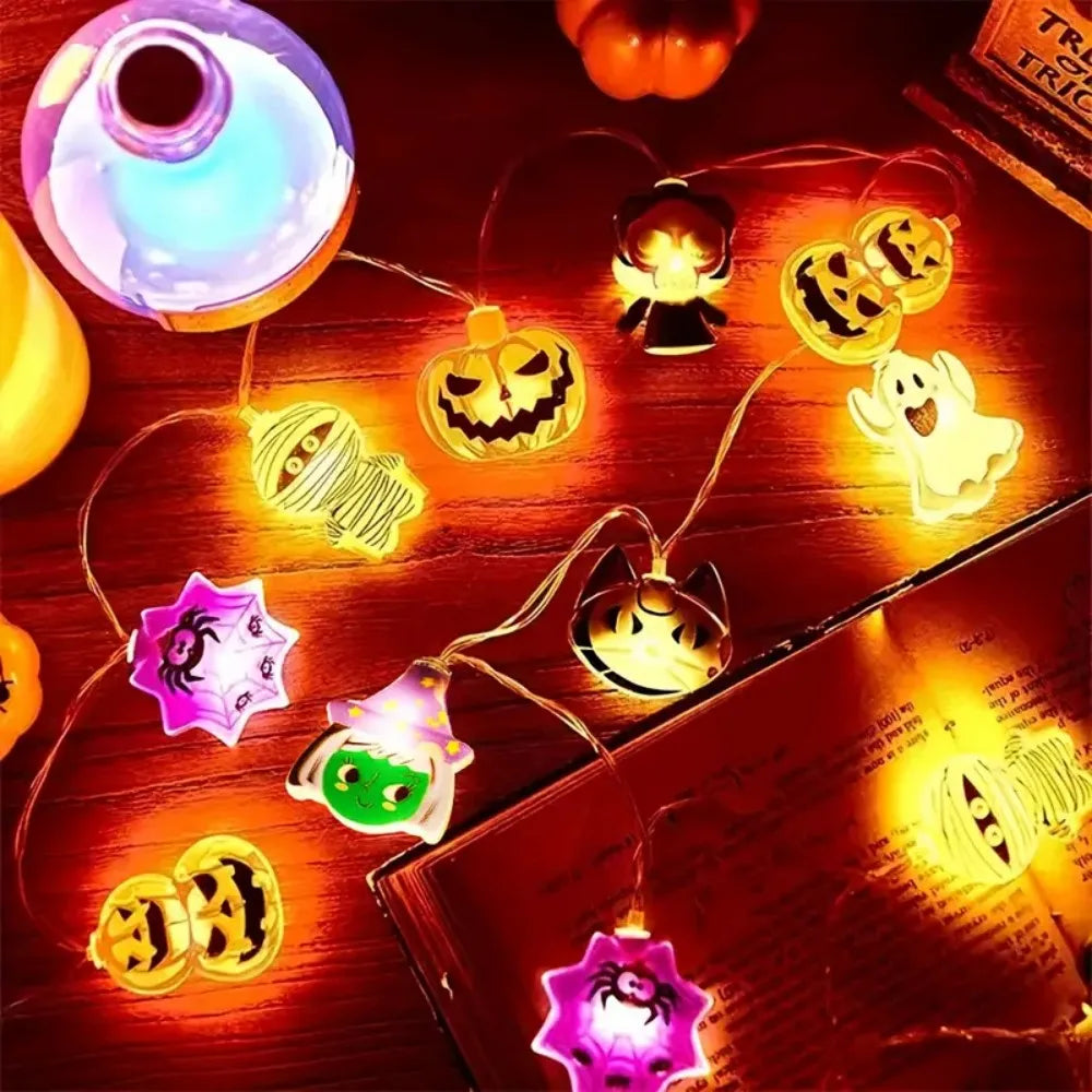 1PC 1.5M10LED/3M20LED Halloween Battery LED String Halloween Decor