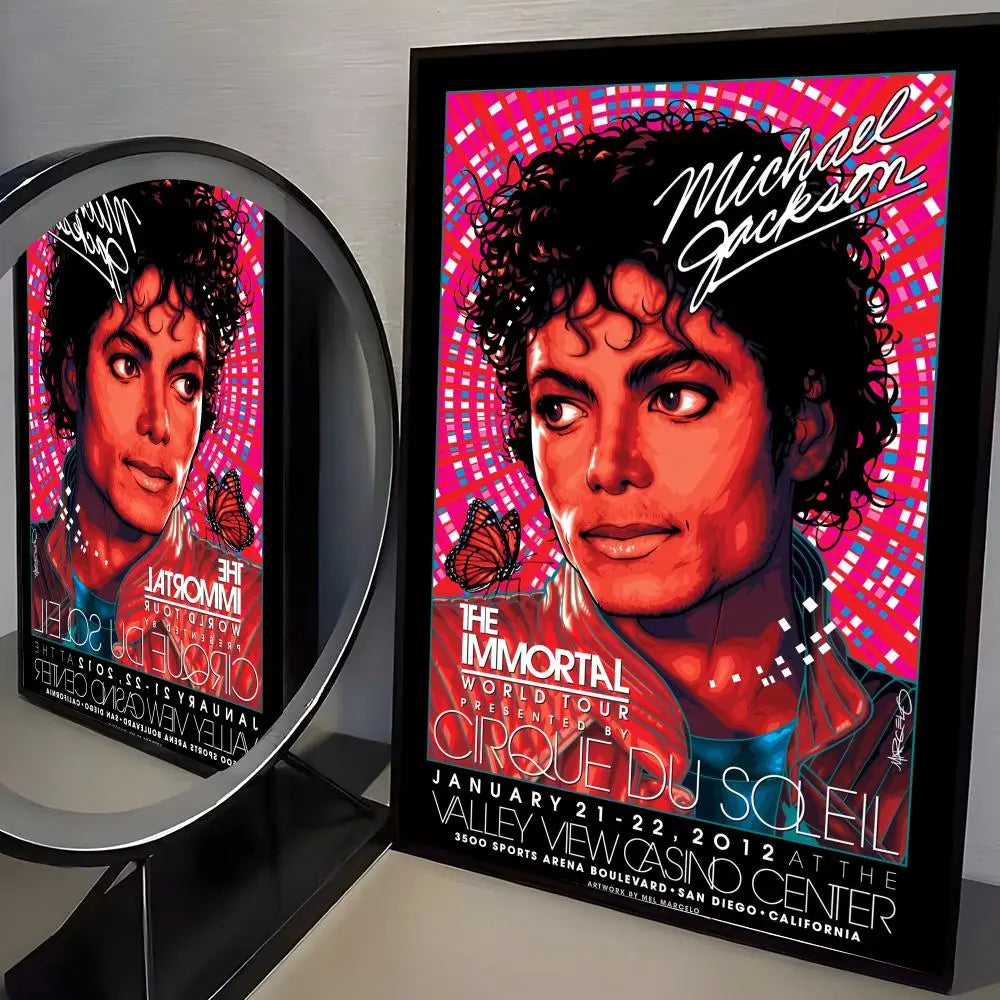 M-Michael J-Jackson Singer Album Poster Room Wall Art Decor Waterproof Stickers For Home Bar Bedroom Decoration