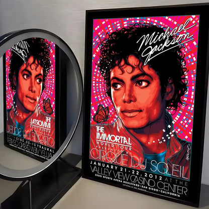 M-Michael J-Jackson Singer Album Poster Room Wall Art Decor Waterproof Stickers For Home Bar Bedroom Decoration