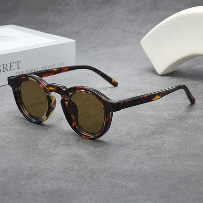 Small Frame Round Frame Uv Sunglasses Retro Sunglasses Cross-Border Sunglasses For Men'S Fashion Travel Accessory Outdoor Use