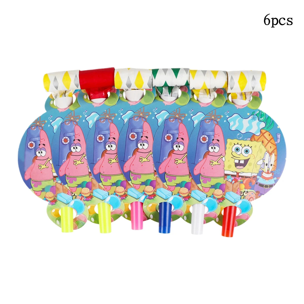Cartoon SpongeBob Theme Birthday Party Balloon Disposable Tableware Mask Flag Candy Box Backpack Baby Shower party supplies