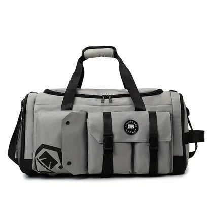Large-capacity travel backpack, wet and dry separation sports gym bag, independent shoe storage compartment