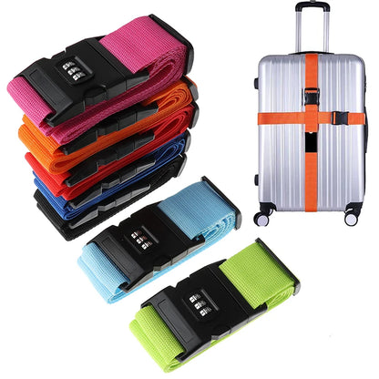 1Pc Travel Luggage Suitcase Secure Lock Nylon Belt