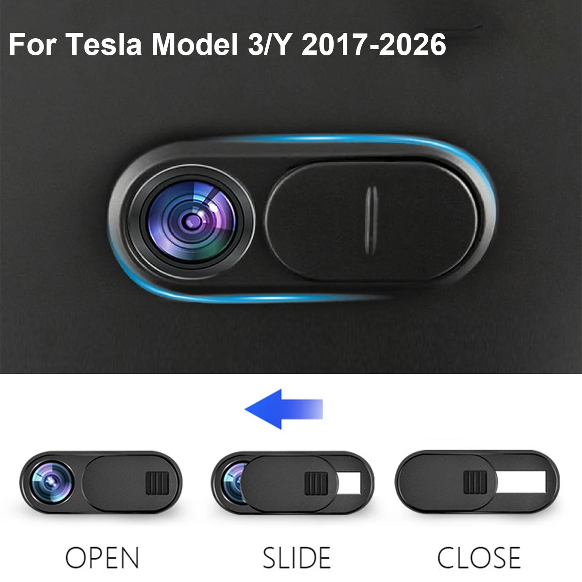 For Tesla Model Y Juniper 2025 Model 3 Car Camera Cover Webcam Slide Blocker 1/3/5 Pcs compatible with tablet PC Laptop iPad